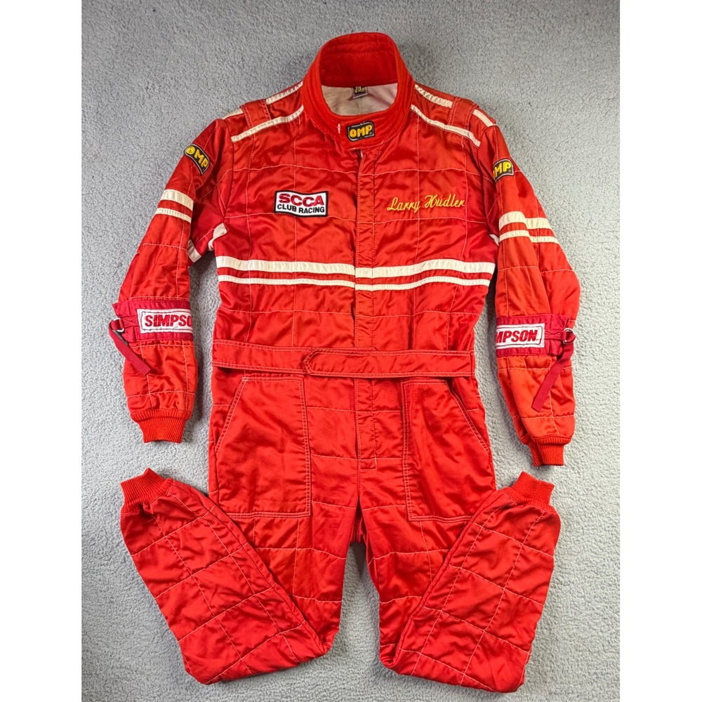 VTG SCCA Club Racing Suit Larry Hudler Nomex Simpson SFI OMP 62 Made In Italy